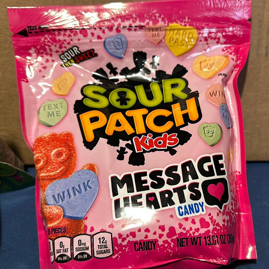 Sour patch kids message hearts